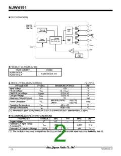 浏览型号NJW4191的Datasheet PDF文件第2页