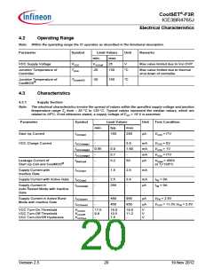 浏览型号ICE3BR4765J的Datasheet PDF文件第20页