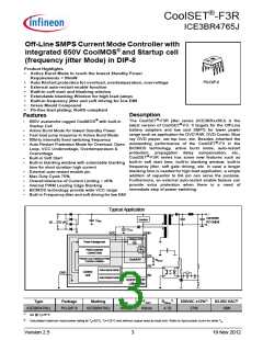 浏览型号ICE3BR4765J的Datasheet PDF文件第3页