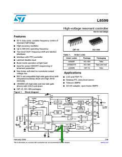 浏览型号L6599DTR的Datasheet PDF文件第1页