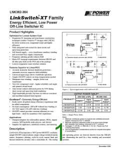 浏览型号LNK362PG的Datasheet PDF文件第1页