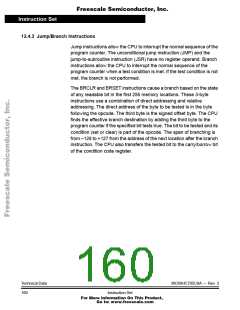 浏览型号MC705C8ACPE的Datasheet PDF文件第160页