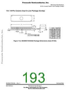 浏览型号MC705C8ACPE的Datasheet PDF文件第193页
