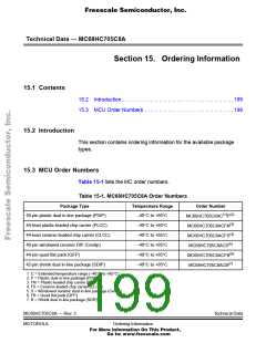 浏览型号MC705C8ACPE的Datasheet PDF文件第199页