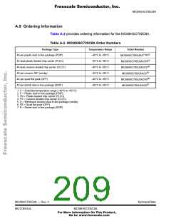 浏览型号MC705C8ACPE的Datasheet PDF文件第209页