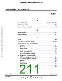 浏览型号MC705C8ACPE的Datasheet PDF文件第211页