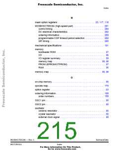 浏览型号MC705C8ACPE的Datasheet PDF文件第215页