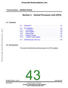 浏览型号MC705C8ACPE的Datasheet PDF文件第43页