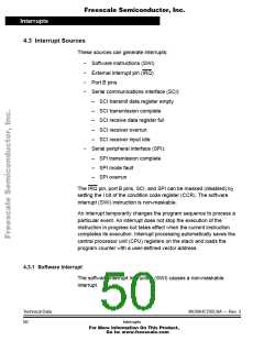 浏览型号MC705C8ACPE的Datasheet PDF文件第50页