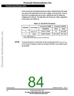 浏览型号MC705C8ACPE的Datasheet PDF文件第84页