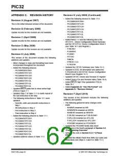 浏览型号PIC32MX795F512L-80IPT的Datasheet PDF文件第62页