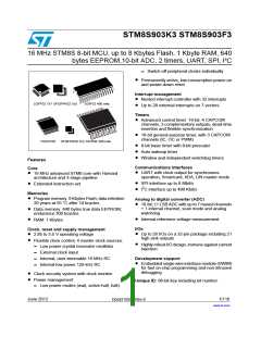 浏览型号STM8S903K3T6C的Datasheet PDF文件第1页