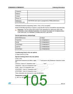 浏览型号STM8S903K3T6C的Datasheet PDF文件第105页