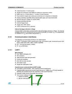 浏览型号STM8S903K3T6C的Datasheet PDF文件第17页