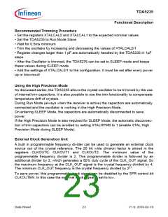 浏览型号TDA5235的Datasheet PDF文件第23页