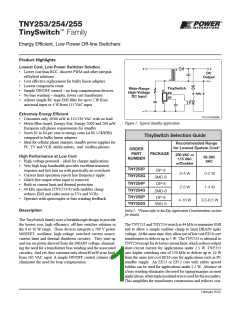 浏览型号TNY253GN的Datasheet PDF文件第1页