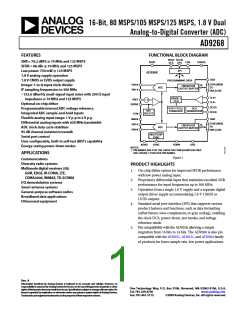 浏览型号AD9268的Datasheet PDF文件第1页