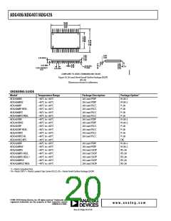 浏览型号ADG406BPZ的Datasheet PDF文件第20页