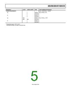 浏览型号ADG406BPZ的Datasheet PDF文件第5页