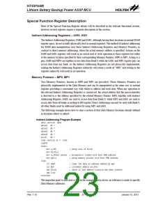 浏览型号HT45FH4M的Datasheet PDF文件第23页