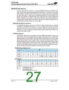 浏览型号HT45FH4M的Datasheet PDF文件第27页