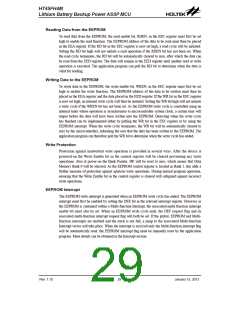 浏览型号HT45FH4M的Datasheet PDF文件第29页