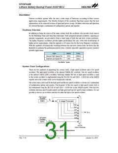 浏览型号HT45FH4M的Datasheet PDF文件第31页