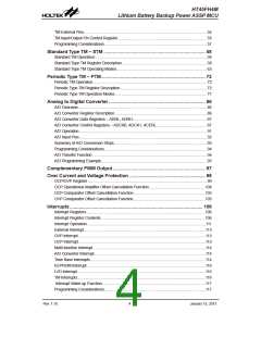 浏览型号HT45FH4M的Datasheet PDF文件第4页