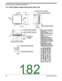 浏览型号MC68HC11E1CFNE2的Datasheet PDF文件第182页