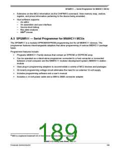浏览型号MC68HC11E1CFNE2的Datasheet PDF文件第189页