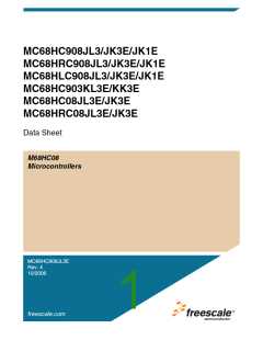 浏览型号MC908JL3ECPE的Datasheet PDF文件第1页