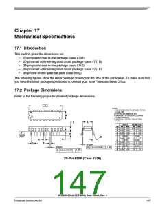 浏览型号MC908JL3ECPE的Datasheet PDF文件第147页