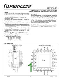 浏览型号PI3VDP411LSZBE的Datasheet PDF文件第1页
