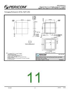 浏览型号PI3VDP411LSZBE的Datasheet PDF文件第11页
