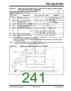 浏览型号PIC12F1501-I-MC的Datasheet PDF文件第241页