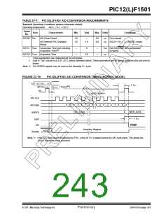 浏览型号PIC12F1501-I-MC的Datasheet PDF文件第243页