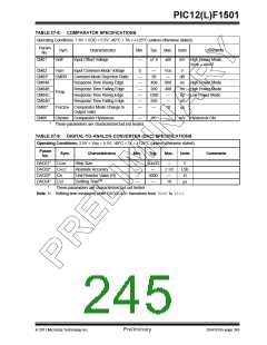 浏览型号PIC12F1501-I-MC的Datasheet PDF文件第245页