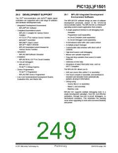 浏览型号PIC12F1501-I-MC的Datasheet PDF文件第249页