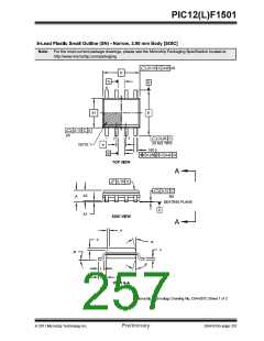 浏览型号PIC12F1501-I-MC的Datasheet PDF文件第257页