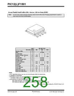 浏览型号PIC12F1501-I-MC的Datasheet PDF文件第258页