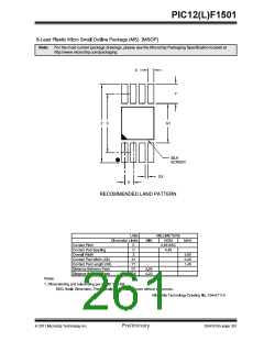浏览型号PIC12F1501-I-MC的Datasheet PDF文件第261页