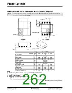 浏览型号PIC12F1501-I-MC的Datasheet PDF文件第262页
