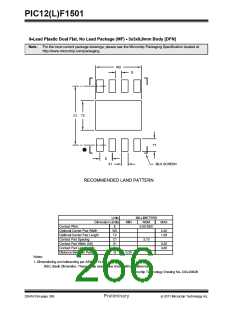 浏览型号PIC12F1501-I-MC的Datasheet PDF文件第266页