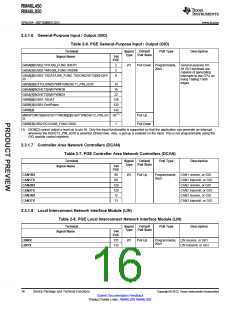 浏览型号RM46L450PGET的Datasheet PDF文件第16页