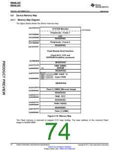 浏览型号RM46L450PGET的Datasheet PDF文件第74页