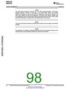 浏览型号RM46L450PGET的Datasheet PDF文件第98页