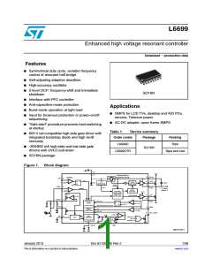 浏览型号L6699DTR的Datasheet PDF文件第1页