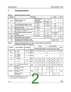 浏览型号T1250-600G的Datasheet PDF文件第2页