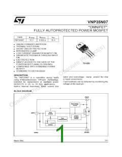 浏览型号VNP35N07-E的Datasheet PDF文件第1页