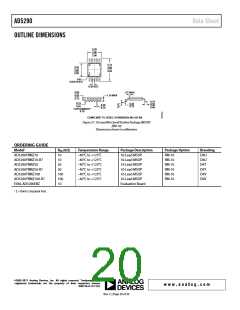 浏览型号AD5290YRMZ100-R7的Datasheet PDF文件第20页